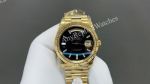 8+ Factory Rolex Daydate 36/40mm DD 3255 Movement Black/Grey Face Baguette-cut Diamond Markers Watch